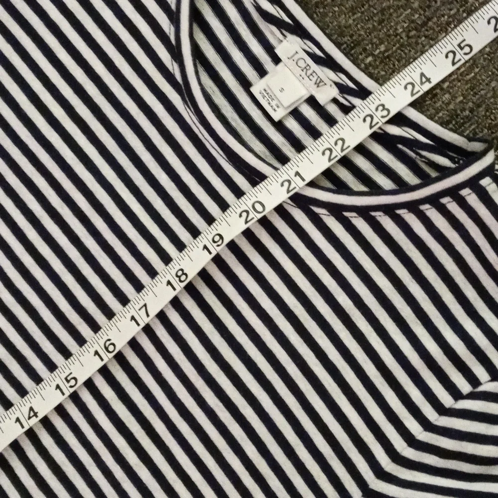 🖤J. Crew🖤 - Black/White Stripe S/S Tie Back Top